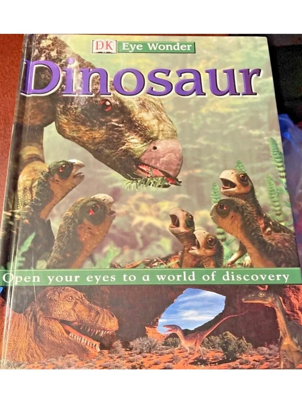 VTG DK Eye Wonder Dinosaur Hardcover Children Explore Era Dinosaurs Ruled Earth